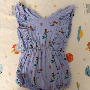 Kyte BABY Lavender Mermaid Ruffle Romper